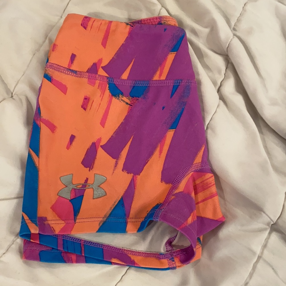 Youth under armor spandex shorts